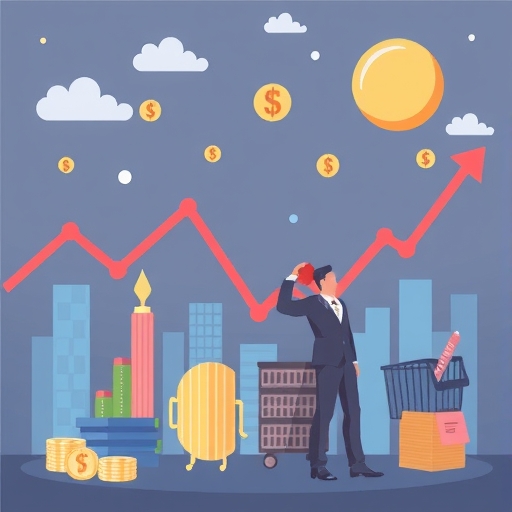 一個股票圖表正在從螢幕上消失，象徵股票下市。