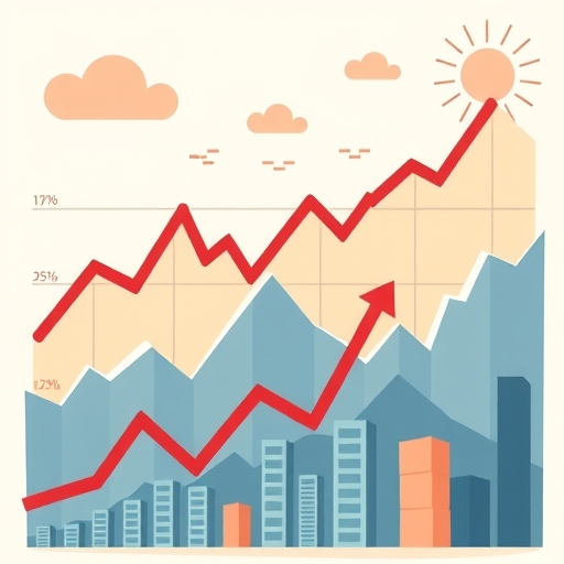 股市K線圖與分析圖示,顯示市場趨勢。