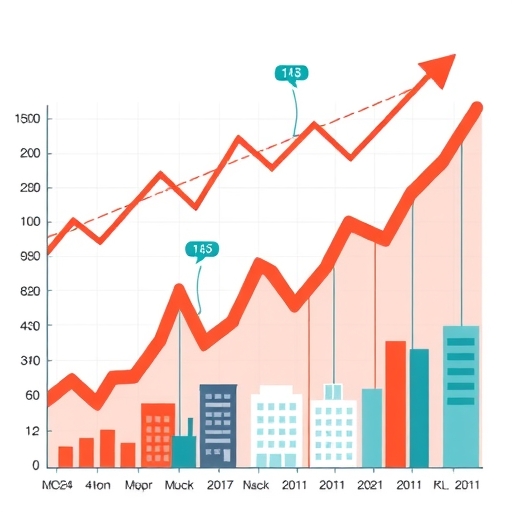 股票交易介面與漲跌箭頭,代表買賣活動。