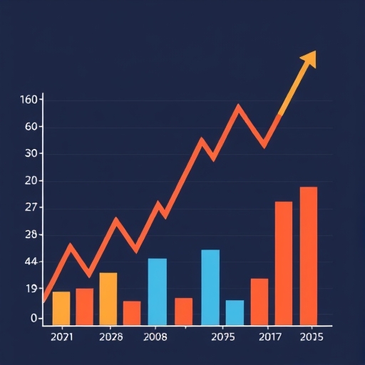 全球股市圖示與多個代表不同市場的箭頭。