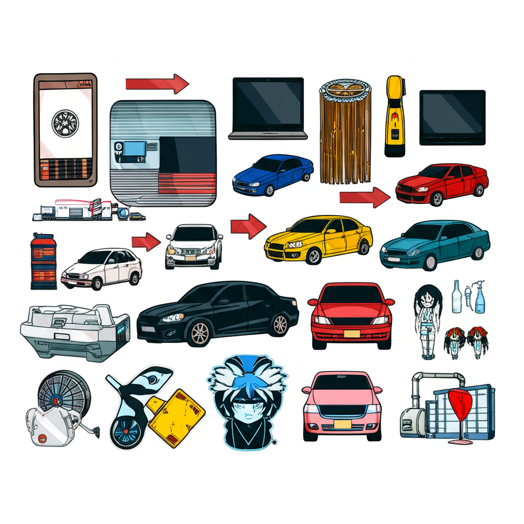 日圓貶值箭頭對比進口商品價格上漲箭頭，背景為東京天際線，說明日圓走弱對日本日常生活的影響