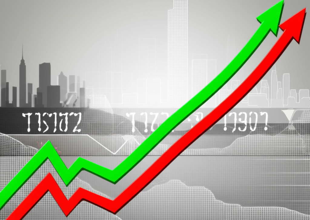 天秤上顯示降息帶來的利多與隱憂,象徵雙面影響。