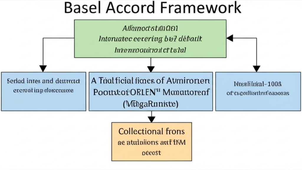 一幅概念圖，展示巴塞爾二協議的三大支柱（最低資本要求、監理覆核程序、市場制約）如何相互連接並支撐穩定的金融體系。