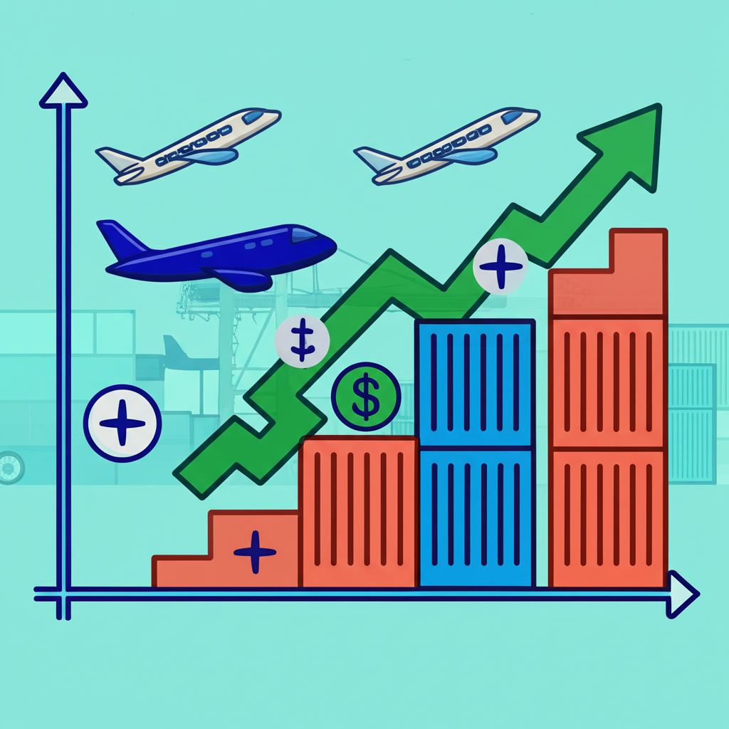 呈現貿易談判與關稅政策相關的圖像