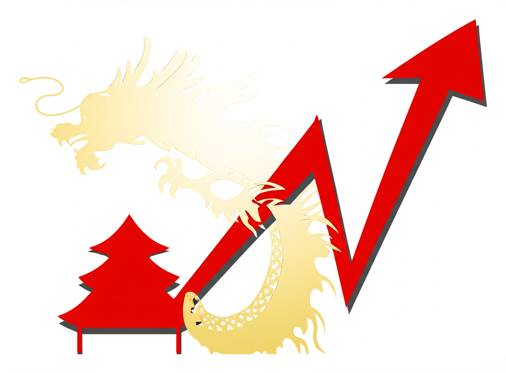 富時中國A50指數圖示,呈現主要成分股如貴州茅台的企業形象與股市交易場景