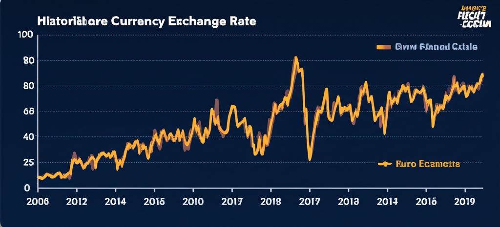 歐元歷史匯率圖表顯示經濟危機與地緣衝突的時間線