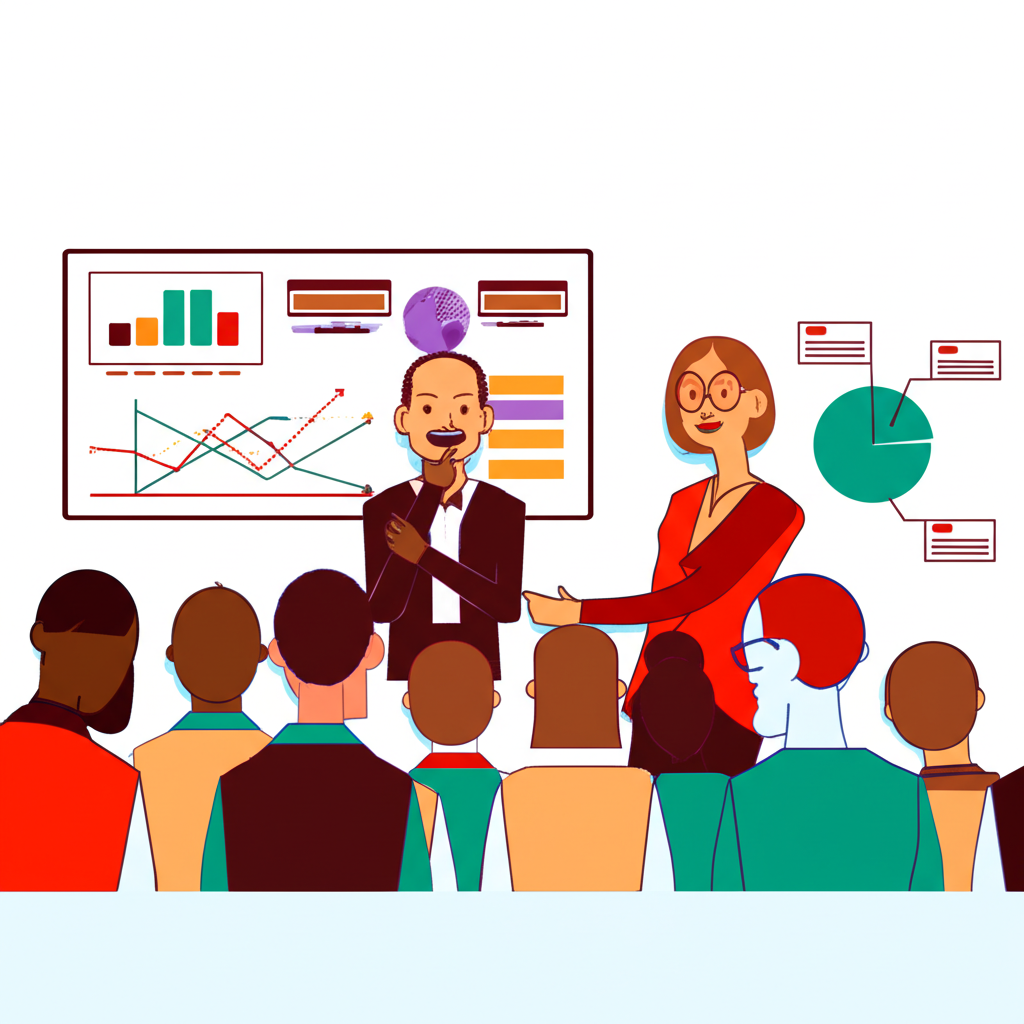 海龜交易實驗中學員接受密集培訓的教室場景插圖