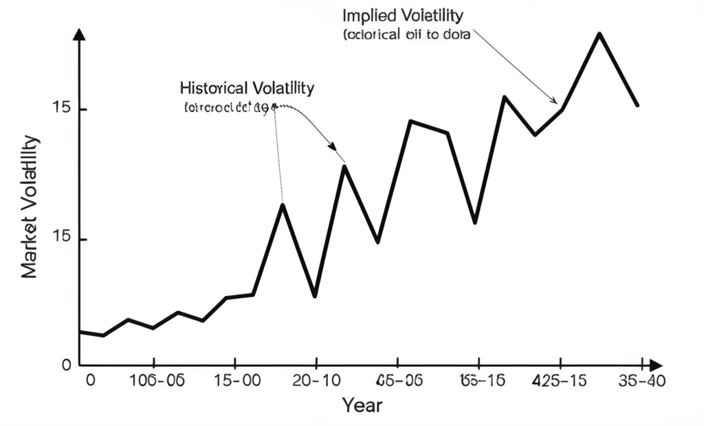 歷史波動率與隱含波動率的比較路徑