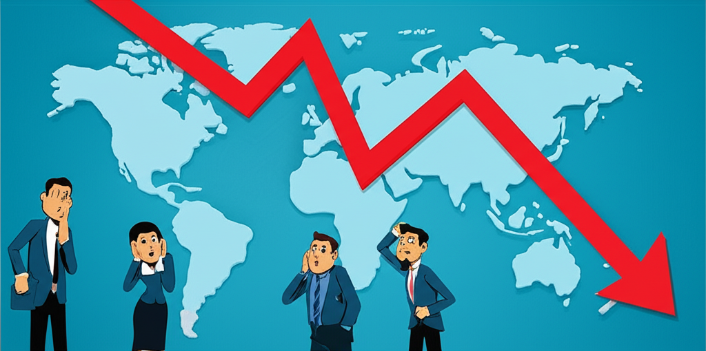 債券市場波動與投資者困惑的全球金融景觀插圖