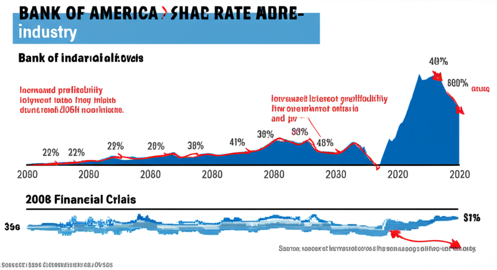 銀行業韌性時間線插圖，展示美國銀行從2008金融危機復甦、升息獲利提升至COVID-19後快速反彈