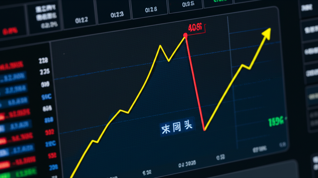 財務儀表板顯示中微半導體股價歷史走勢，受全球晶片短缺與經濟變動影響