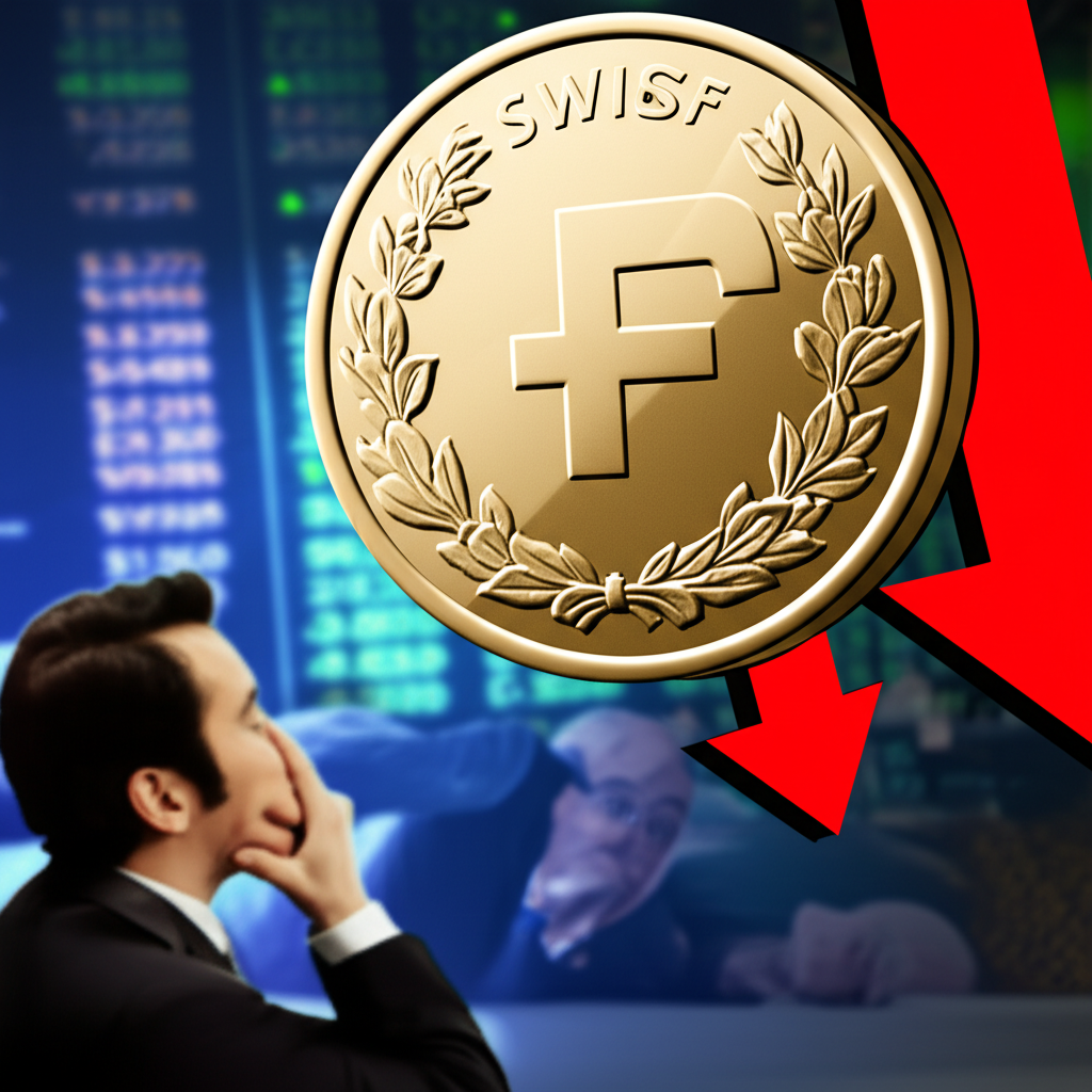 瑞士法郎幣值急速下跌,投資人憂心忡忡觀望全球金融市場,避險光環逐漸消退