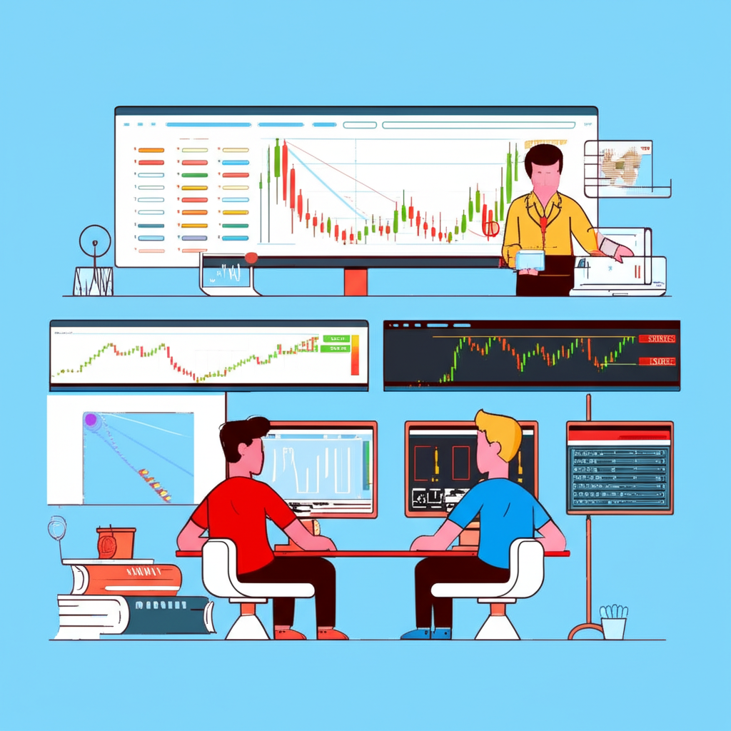 投資者使用斐波那契工具識別關鍵市場區域以制定精準交易策略的插圖